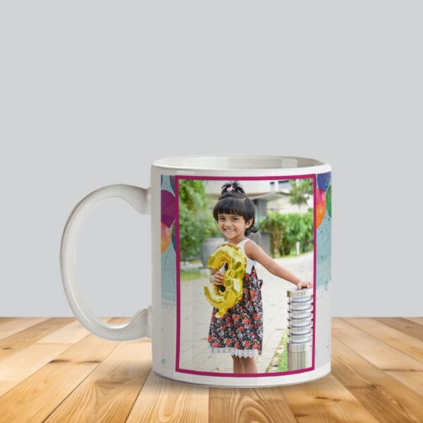 White Mug with Customized Photo Printing